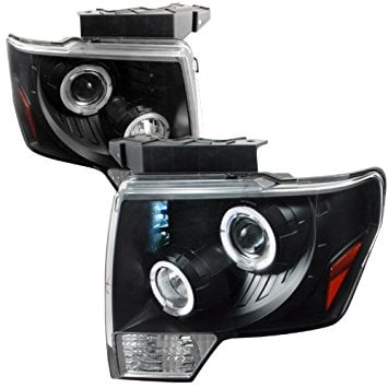 Spec-D Tuning Ford F-150 2009 2010 2011 2009 2010 2011 Ford F-150 Dual Halo LED Pro Headlights
