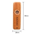 thumbnail image 3 of Wood KAZOO with Five Membrane Flute Diaphragm Mouth Kazoos Musical Instruments, 3 of 8