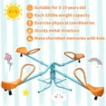 thumbnail image 4 of Kids Spinning Seesaw, 4 Seats Sit and Spin Teeter Totter Outdoor Playground Swivel Equipment for Backyard, 4 of 9