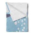 thumbnail image 2 of Yellow Submarine Soft Flannel Fleece Blanket, Shark with Vessel in Ocean Bubbles Under Sea Theme Animals Cartoon, Cozy Plush for Indoor and Outdoor Use, 60" x 80", Blue Grey Yellow, by Ambesonne, 2 of 5