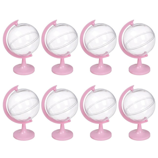 Shisuyan 12pcs Plastic Tellurion Candy Boxes Creative Candy Gift Boxes for Wedding Christmas (Pink)