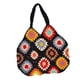 thumbnail image 2 of Bolso de hombro de las mujeres bohemias Bolsos Hollow Out Picnic Photo Props Viajes de verano Chic Casual Hecho a mano para cosméticos de sol , negro Hugo Bolso De Ganchillo, 2 of 10