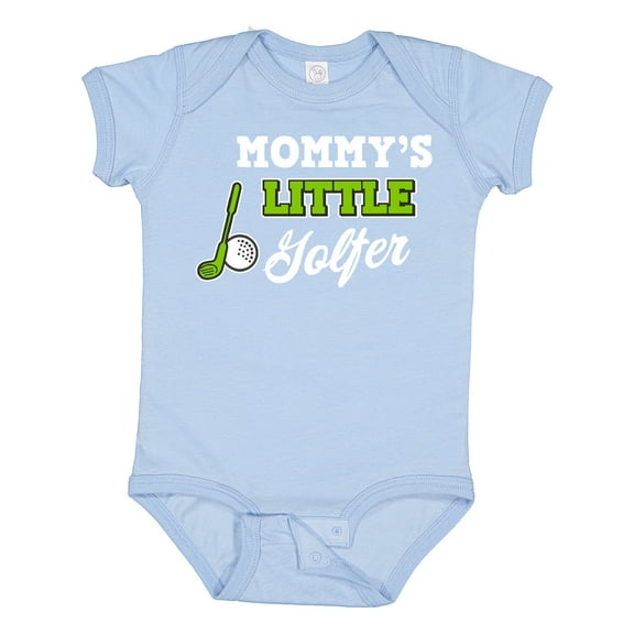 Inktastic Mommy's Little Golfer with Golf Club and Ball Boys or Girls Baby Bodysuit