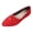 Red, variant on Women's Flat Slip On Shoes, Pointed Toe Suede Dress Flats with Low Heel Comfort for Office and Casual Wear