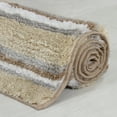 thumbnail image 4 of Home Weavers Inc Home Weavers Glamour Collection 100% Polyester Microfiber TPR Non-Slip Machine Washable Bathroom Rug 20"X54" - Linen, 4 of 5