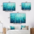 thumbnail image 4 of Designart "Lagoon in Aqua II" Abstract Landscape Wall Art Prints Set, 4 of 5