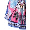 thumbnail image 4 of Plus tamaño de impresión de la mariposa abotonado sin espalda de la túnica sin mangas Rosegal Camisetas sin mangas de talla grande, 4 of 5