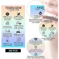 thumbnail image 3 of 200 Pieces Tooth Gem Aftercare and FAQs Cards 1.97 x 3.5 Inches Holographic Tooth Gem Aftercare Instructions Cards Wallet Sized Holographic Reflective Tooth Gem Cards Double-Sided Tooth Guide Cards, 3 of 7