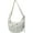 Beige, variant on Zhengup Nylon Crossbody Bag Women Men Oxford Sport Shoulder Purse Crescent Sling Braid Zip Candy Color Tote Bag