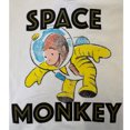 thumbnail image 3 of Curious George "Space Monkey" Toddler Boy's White T-Shirt (3T), 3 of 3