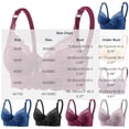 thumbnail image 3 of Noric Women's Thin Floral Lace Underwire Bra Adjustable Straps Lift stay-Sag Side Support Comfort Shaping Bustier, 3 of 8