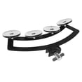 thumbnail image 1 of HEALEEP 1Pcs Tambourin Instrument Rond Argenté Produit un Son Clair pour Musiciens, 1 of 6