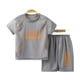 thumbnail image 2 of Traje de baloncesto para niños Traje de casa para niños Traje de verano de secado rápido Traje deportivo de manga corta para bebés y niños medianos y grandes, 2 of 4