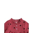 thumbnail image 3 of EYIIYE Robe pour Fillettes Imprimé Cœur Manches Longues Col Rond à Volants, 3 of 6