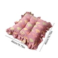 thumbnail image 3 of Tauxra Coussin de Chaise en Velours 40cm Tapis Rond avec Sangle pour Bureau Maison Extérieur, 3 of 6