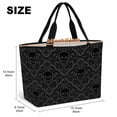 thumbnail image 6 of Black Skeleton Beach Bag for Women, Large Breathable Mesh Beach Tote Bag, Light Blue Horror Skull Vintage Chic Art Sandproof Lightweight Travel Bags for Vacation Picnic Swimming Pool 15.7"x15.7"x9.1", 6 of 9