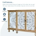 thumbnail image 5 of MDQMD 63'' Carved Buffet Cabinet with 4 Doors for Living Room,Vintage Sideboard with Solid Wood Legs for Dining Room, 5 of 9