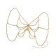 thumbnail image 4 of Cadena corporal con cuentas para sujetador, bikini, accesorios corporales transpirables y modernos. Oro, 4 of 9