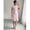 Pink-L, variant on Pink Floral Embroidered Puff Sleeve Ruffle Hem Midi Fit & Flare Dress
