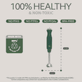 thumbnail image 6 of Willow Kitchen Immersion Blender Handheld with Stainless Steel Shaft 500W Hand Blender for Kitchen, Green, 6 of 9