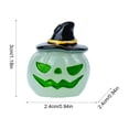 thumbnail image 3 of SLYNSHome Mini Pastel Halloween Pumpkin Figurines, Faux Face Pumpkin Tabletop Statues, Decorative Pumpkin Ornaments For Indoor Mantel Harvest Season Desktop Arrangement Decor, 3 of 6