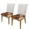 thumbnail image 2 of Gaeub Yak Square Chair Seat Covers, Stretch Fitted Printed Chair Seat Cushion Cover for Kitchen, Office - One Size, 2 of 9