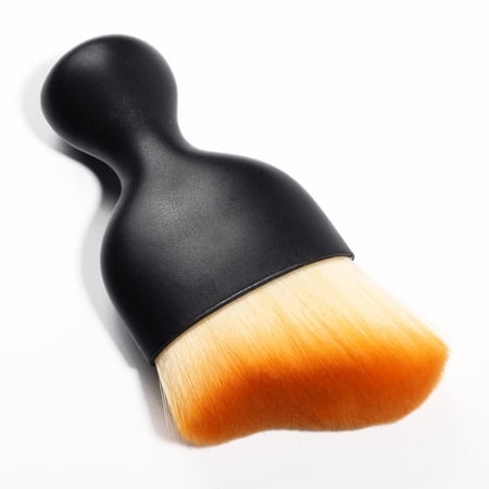 FOAUUH Car Interior Detailing Brush,Soft Bristle Cleaning Brush Car Detailing Brush Dusting Brush,Car Interior Cleaning Tool,Auto Detail Brush Car Dash Duster Brush (Brown)