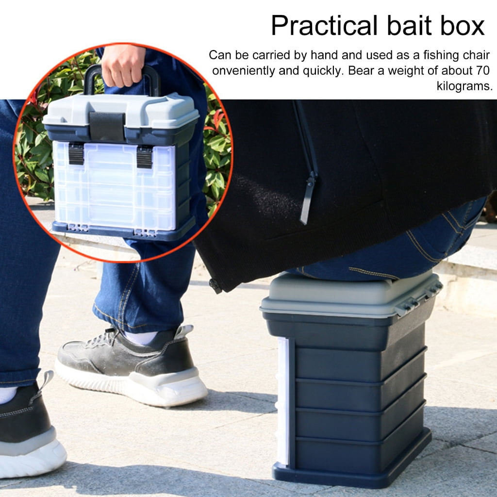 4 Layer Large Capacity Fishing Tackle Box Multifunctional Fishing Accessories Storage Container Box Fishing Baits Case