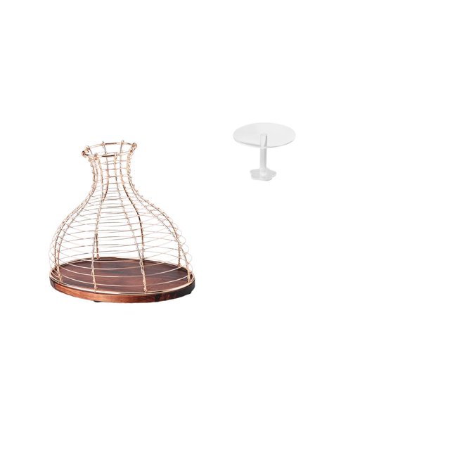 Portacorchos de vino,Soporte de metal para corcho de vino,tapón de exhibición para vino,Escritorio redondo de casa de muñecas,Muebles de mesa redonda en miniatura para casa de muñecas,1
