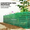 thumbnail image 4 of Outsunny Galvanized Raised Garden Bed, 8' x 4' x 2' Planter Box, Green, 4 of 10