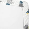 Baby Essentials 2 Pack of 52”L x 28”W Standard Microfiber Patterned