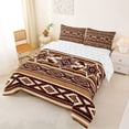 thumbnail image 2 of Homewish Vintage Aztec Striped Queen Comforter Set,Geometric Rhombus Comforter Sets Queen,Reversible,3pcs,1 Comforter and 2 Pillowcases, 2 of 7