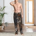 thumbnail image 6 of Lsque Leopard On Tree Branch Print Men's Pajama Pants, Lounge Pant - Comfortable Home Wear,Elastic Waistband, Stylish Design-XX-Large, 6 of 9