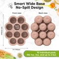 thumbnail image 2 of Contenedor para Almacenamiento de Alimentos KeaBabies Silicona 2oz x 10 Cubos, 2 of 9