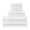White, variant on Herringbone 100% Turkish Cotton Jacquard and Solid 8-Piece Towel Set White