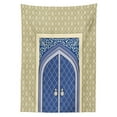 thumbnail image 3 of Ambesonne Moroccan Tablecloth Rectangular Table Cover, Persian Ottoman Culture, 60"x90", Blue Beige, 3 of 4