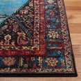 thumbnail image 3 of SAFAVIEH Vintage Hamadan Samia Oriental Area Rug, Red/Light Blue, 4' x 6', 3 of 7