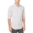 thumbnail image 1 of I.N.C Mens Roll Tab Button Up Shirt, Grey, XX-Large, 1 of 1