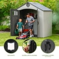 thumbnail image 5 of Lifetime Polyethylene Storage Shed, 33.8 sq ft., 8 ft. x 5 ft. Gray (60468), 5 of 12