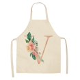 thumbnail image 2 of Joernso Letter A to Z Alphabet Pattern Kitchen Apron Sleeveless Cooking Cleaning Tools, 2 of 8