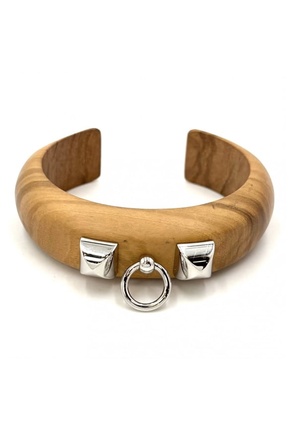 Pre-Owned Hermes Collier de Chien Bangle for Women, Bracelet, Accessory, HERMES Wood, Brown,...