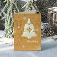 thumbnail image 2 of JeashCHAT 2 Pack Christmas Card Merry Christmas Greeting Card Luxury Style New Year Holiday Card for Family and Friends (Bell), 2 of 2