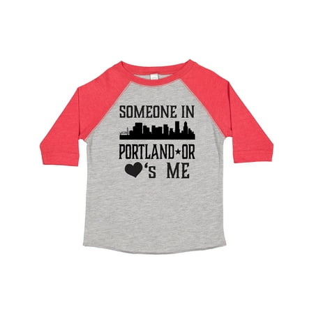 

Inktastic Portland Oregon Someone Loves Me Skyline Gift Toddler Boy or Toddler Girl T-Shirt
