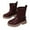 Wine, variant on White Snow Boots For Girls With Artificial Leather Material, Winter Wear And Outdoor Fun For Ages 3 To 10 Years