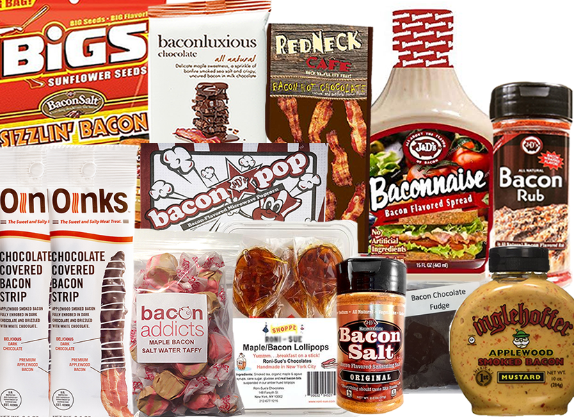 Pig Out Bacon Sampler Gift Pack (13pc Set) Baconnaise, Mustard, Bacon Salt, Maple Bacon