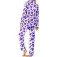 thumbnail image 5 of HaoXianJian 2 Pack Womens Pajama s Long Sleeve with Long Pajama Pant V-neck Soft Sleepwear Heart Printed Pjs Loungewear s Plus Size 2X 3X, 5 of 7