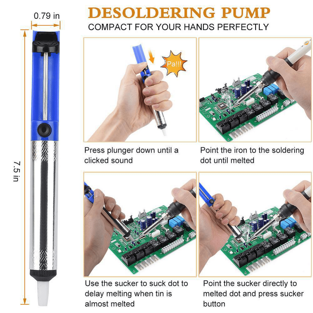 15 Piece Soldering Iron Kit Adjustable Temperature Glue Handle Electric Soldering Iron Electronic Circuit Board Precision