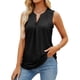 thumbnail image 2 of Chaleco delgado con cuello en V y agujeros de color sólido para mujer Tops femeninos OAVQHLG3B Store lin121212, 2 of 4