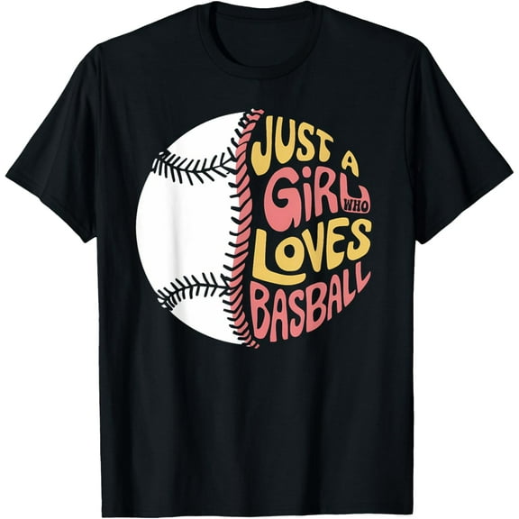 Just a Girl Who Loves Baseball Legends Player Fan Loving T-Shirt