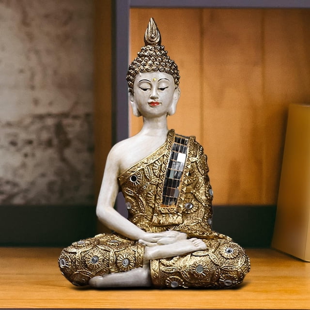 Escultura coleccionable Figuras de meditación Colección tallada a Granja Estatua de resina de Buda para gabinete Tienda Inauguración Patio Balcón 155 cm x 105 cm x 215 cm perfecl Estatua de resina
